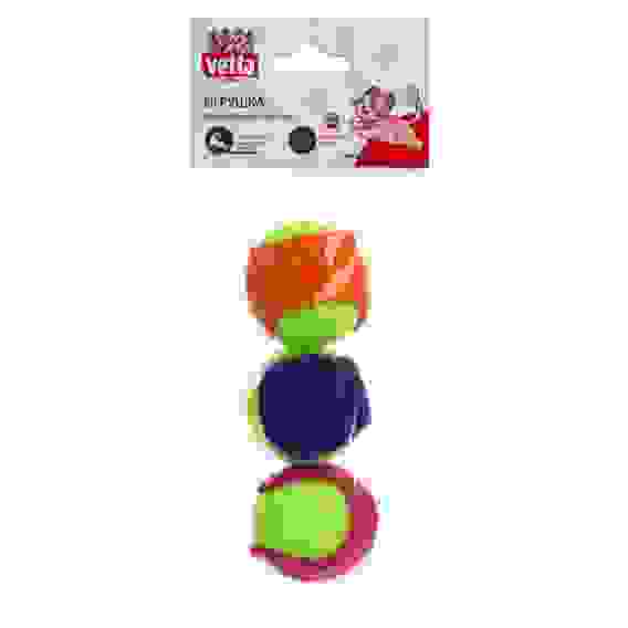 Набор игрушек для кошки, плюш, полипропилен, 4 см, 3 шт VETTA