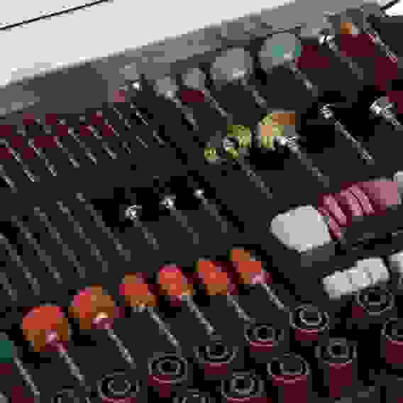 Гравер электрический 160Вт, 8000-33000 об*мин, набор аксессуаров 289 пр. ЕРМАК