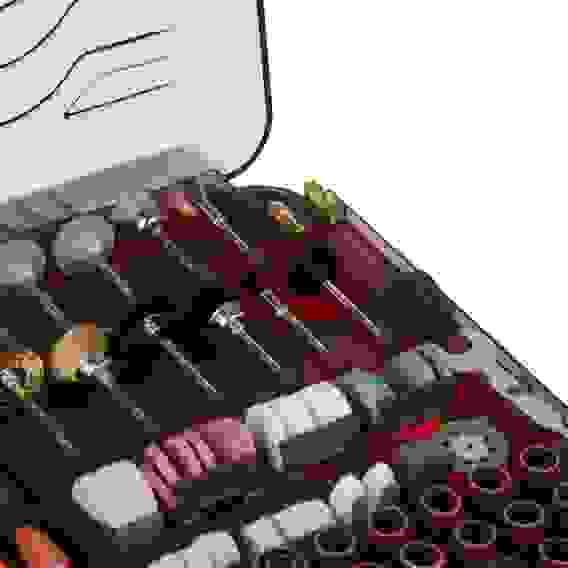 Гравер электрический 160Вт, 8000-33000 об*мин, набор аксессуаров 289 пр. ЕРМАК