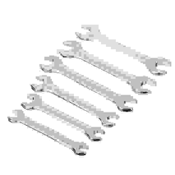 Набор ключей рожковых оцинк. в пластик. подвесе 6 пр. (6х7, 8х10, 9х11, 10х12, 12х13, 13х14мм) РОКОТ