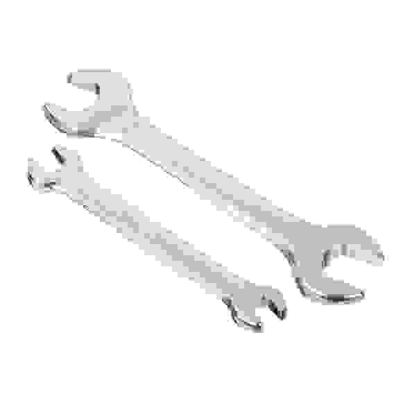 Набор ключей рожковых оцинк. в пластик. подвесе 6 пр. (6х7, 8х10, 9х11, 10х12, 12х13, 13х14мм) РОКОТ