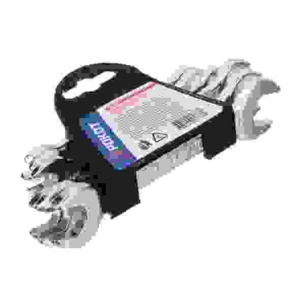 Набор ключей рожковых оцинк. в пластик. подвесе 6 пр. (6х7, 8х10, 9х11, 10х12, 12х13, 13х14мм) РОКОТ