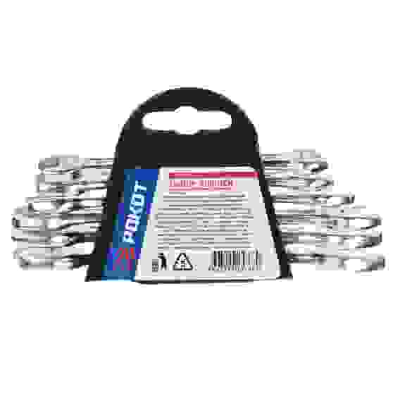 Набор ключей рожковых оцинк. в пластик. подвесе 6 пр. (6х7, 8х10, 9х11, 10х12, 12х13, 13х14мм) РОКОТ