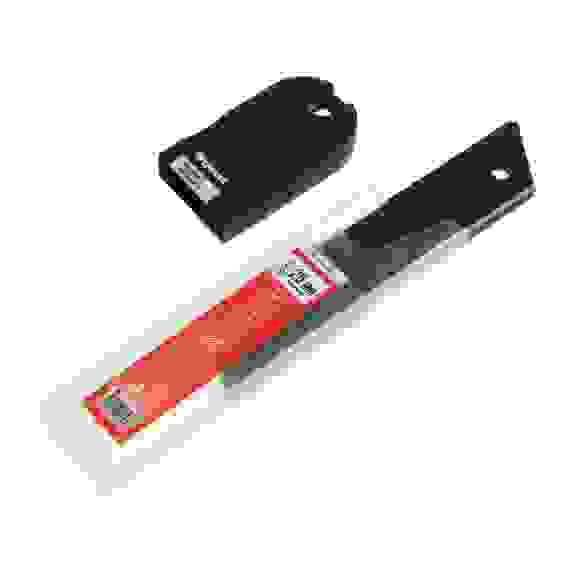 Лезвие для ножей запасное 25мм сегментированное, сталь+воронение,толщина 0,65мм, 10шт/уп ЕРМАК