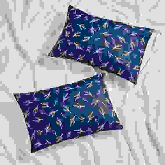 Наволочки 50х70см, 100% хлопок, бязь, 2шт, синий Нэви PROVANCE