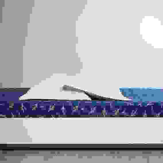 Простыня на резинке 140х200х20см, 100% хлопок, бязь, синий Нэви PROVANCE