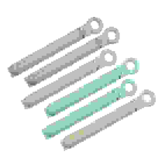 Набор зажимов для пакетов 6шт, пластик, 10см VETTA