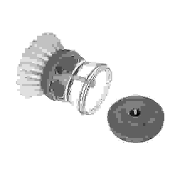 Щетка для посуды с мыльницей и дозатором, пластик, 8см VETTA