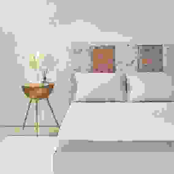 Простыня на резинке 160х200х20см, 100% хлопок, бязь, бежевый Хейзел PROVANCE