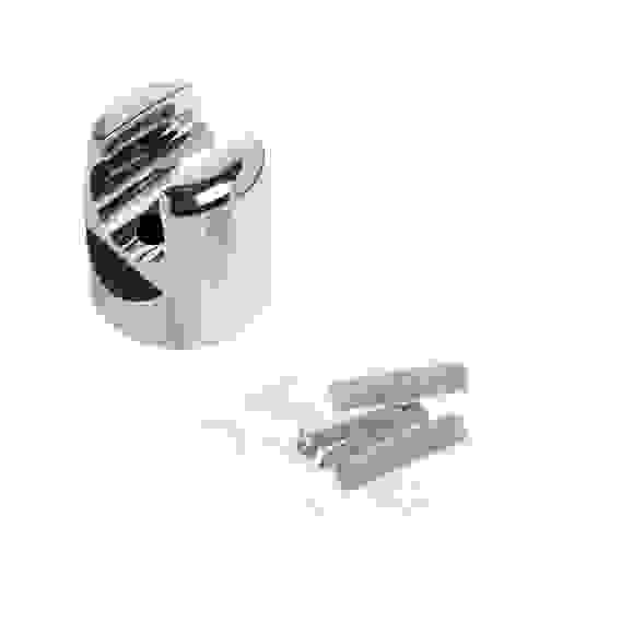 Держатель для лейки душа, настенный, однорежимный, пластик, хром