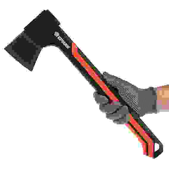 Набор: топор 950г с фиберглассовой двухкомпонентной ручкой + точилка для топоров и ножей ЕРМАК