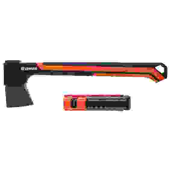 Набор: топор 950г с фиберглассовой двухкомпонентной ручкой + точилка для топоров и ножей ЕРМАК