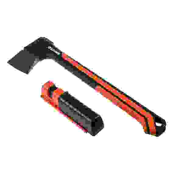 Набор: топор 950г с фиберглассовой двухкомпонентной ручкой + точилка для топоров и ножей ЕРМАК