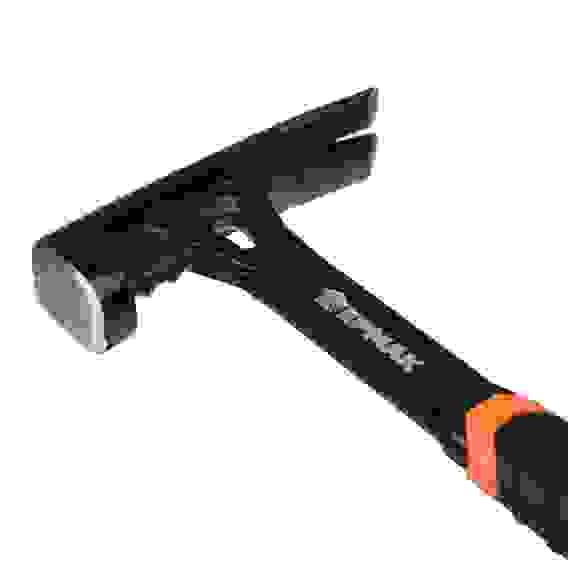 Молоток-гвоздодер цельнокованый, боек с магнитом, двухкомп.обрезин. рук-ка 450г, 320мм ЕРМАК