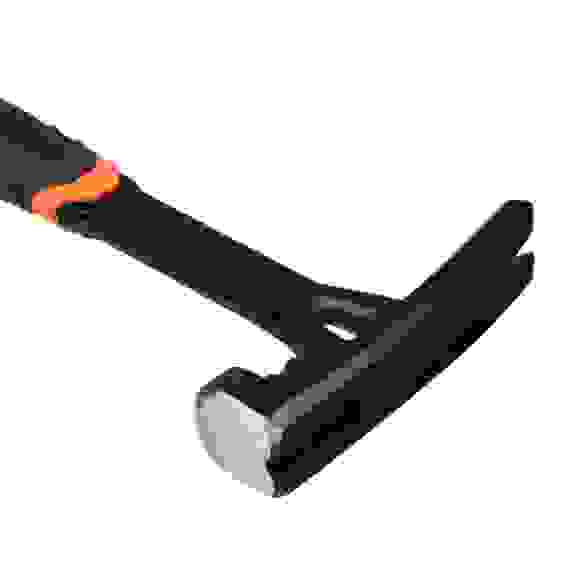 Молоток-гвоздодер цельнокованый, боек с магнитом, двухкомп.обрезин. рук-ка 450г, 320мм ЕРМАК