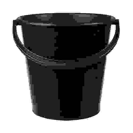 Ведро пластмассовое 10 л, хозяйственное, цвет черный