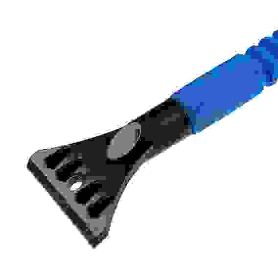 Щетка для уборки снега со скребком 42,5см, зеленая Oktan