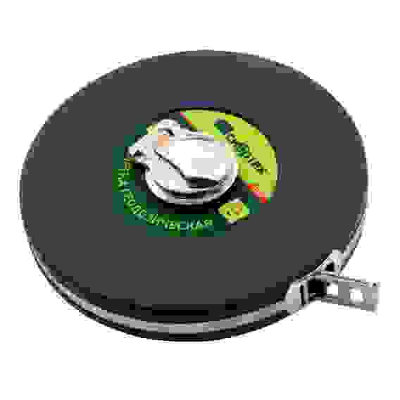 Рулетка геодезическая 30 м х 13 мм, закрытый корпус, фиберглассовая лента// Сибртех