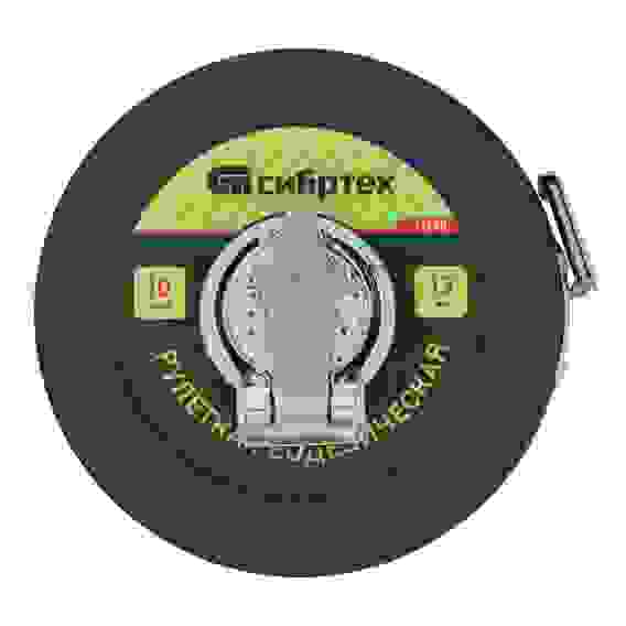 Рулетка геодезическая 10 м х 13 мм, закрытый корпус, фиберглассовая лента// Сибртех