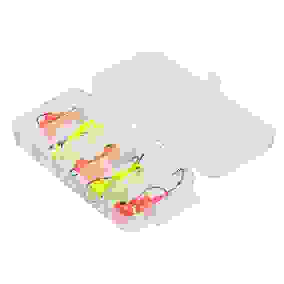 Набор разноцветных джиг головок в коробке, 15шт, 3,5,7,10,12гр AZOR FISHING