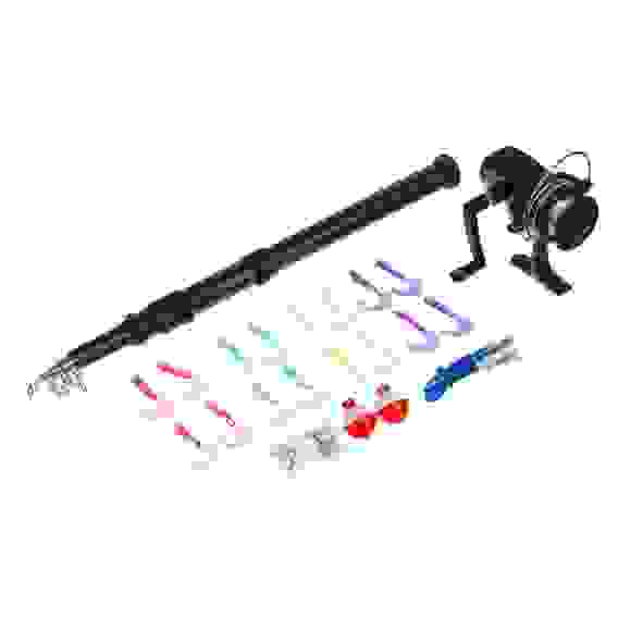 Набор рыбака в коробке с удочкой, катушкой и оснасткой AZOR FISHING