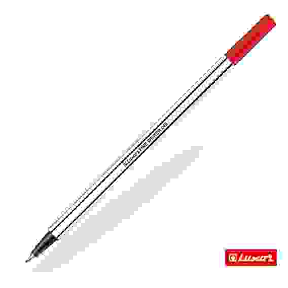 Ручка капиллярная Luxor "Fine Writer 045" красная, 0,8мм