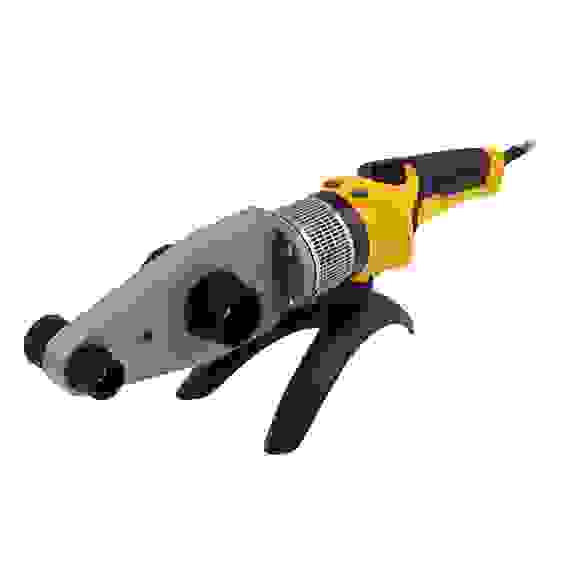 Аппарат для сварки пластиковых труб DWP-2000, X-PRO,2000Вт,300 гр., комплект насадок,20-63мм//Denzel