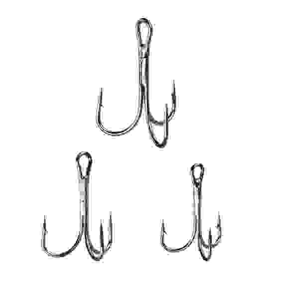 Набор крючков тройных №4,2,1 черный никель 10 шт AZOR FISHING