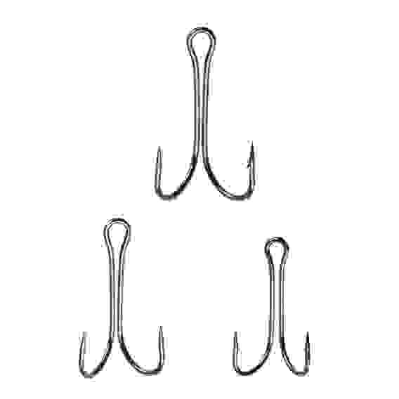 Набор крючков двойных №4,2,1 черный никель 10 шт, 3 вида AZOR FISHING