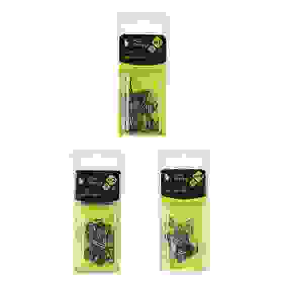 Набор крючков двойных №4,2,1 черный никель 10 шт, 3 вида AZOR FISHING