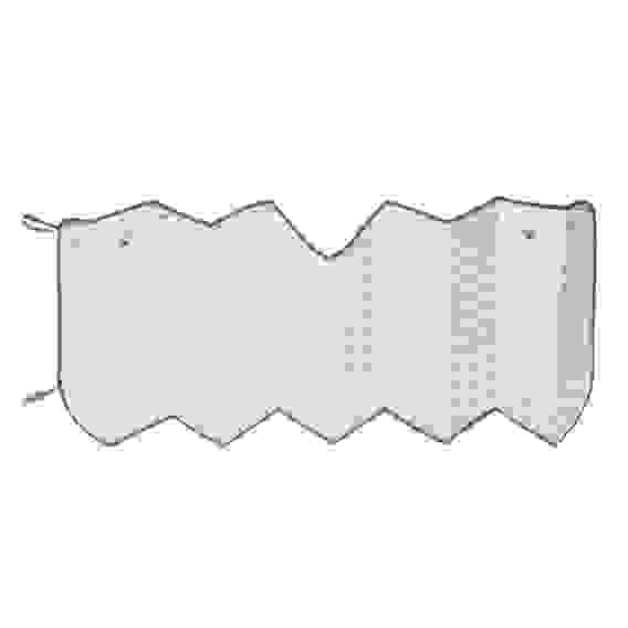 Шторка солнцезащитная на лобовое стекло, 130x60см, серебристая ЕРМАК