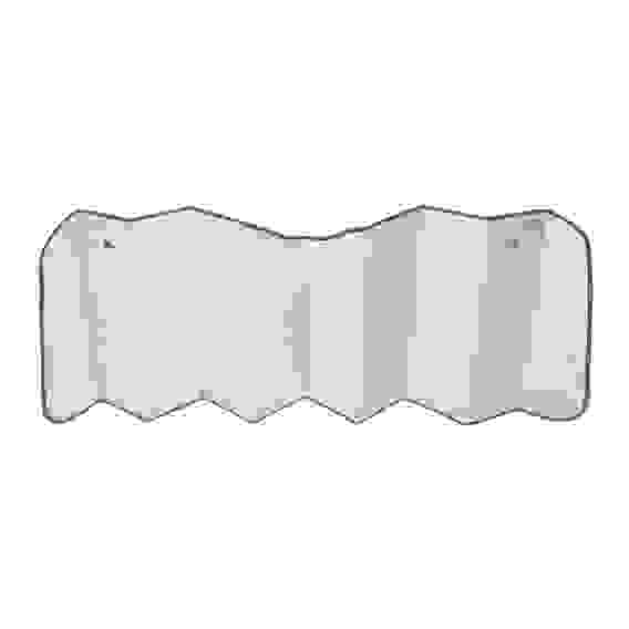 Шторка солнцезащитная на лобовое стекло, 130x60см, серебристая ЕРМАК