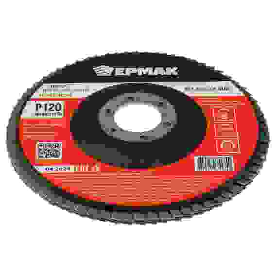 Диск лепестковый торцевой 125x22мм p120 ЕРМАК