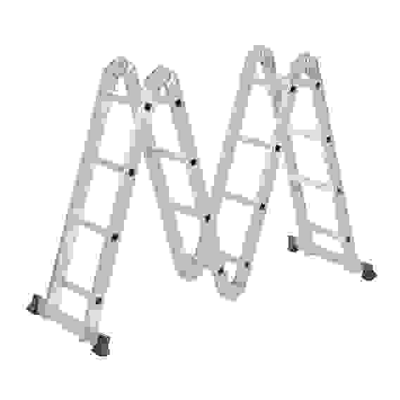 Лестница-трансформер (макс.нагрузка 150кг) алюминий, 4 секции по 4 ступени,4х4,профиль 1,2мм ЕРМАК