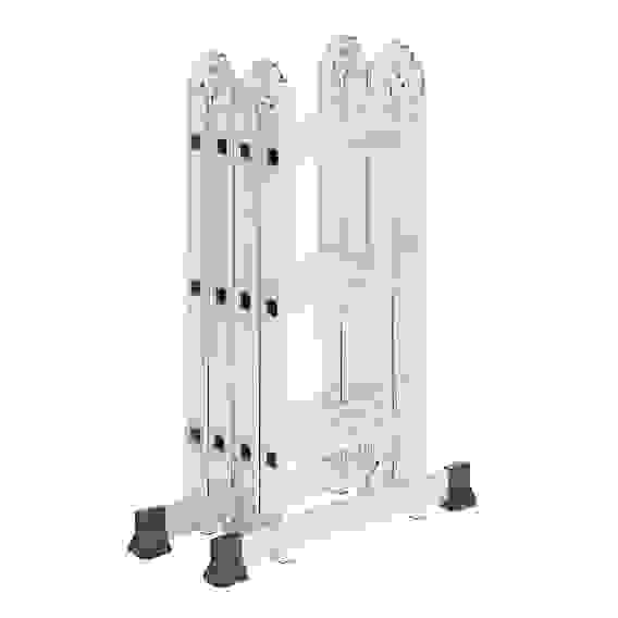 Лестница-трансформер (макс.нагрузка 150кг) алюминий, 4 секции по 3 ступени,4х3,профиль 1,2мм ЕРМАК