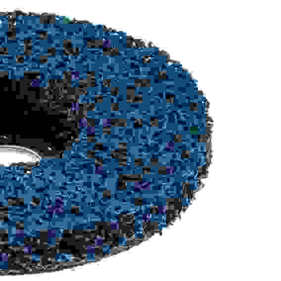 Диск коралловый зачистной 125мм для УШМ, п.кв. 22 мм, толщина 14мм, синий, средняя жестк. ЕРМАК