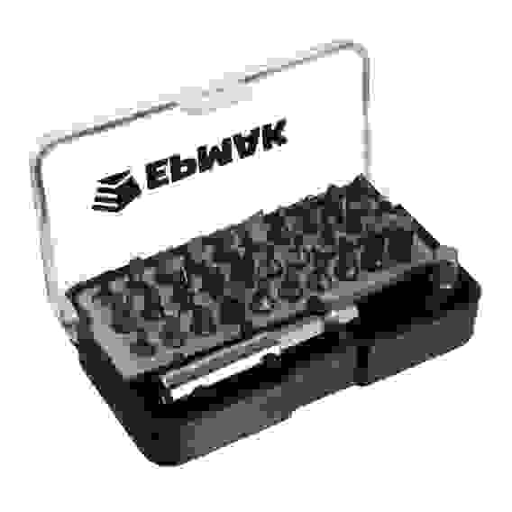 Набор отвертка-адаптер с битами, АБС пластик, сталь ЕРМАК