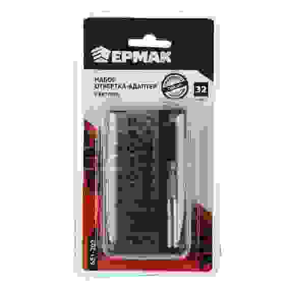 Набор отвертка-адаптер с битами, АБС пластик, сталь ЕРМАК