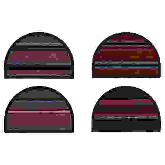 Коврик придверный, ворсовый с резиновой каймой, полукруг 40x60см, 3 дизайна VETTA