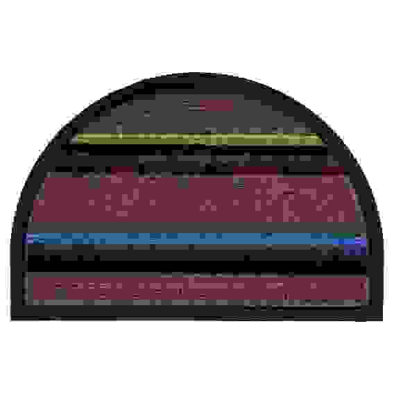 Коврик придверный, ворсовый с резиновой каймой, полукруг 40x60см, 3 дизайна VETTA