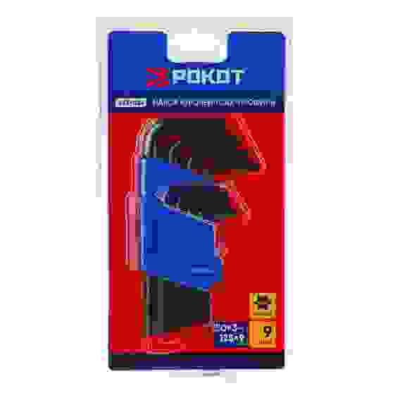 Набор ключей TORX-профиль 9 пр. (50х3мм-125х9мм) РОКОТ