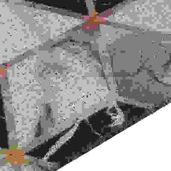 Коврик придверный, ПВХ, 44х74 см, 3 дизайна, резиновая VETTA