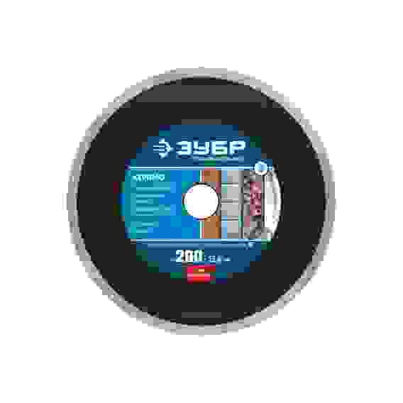 Диск сплошной алмазный Керамо-25, d 200 мм, (25.4 мм, 7 х 2.2 мм),Профессионал ЗУБР