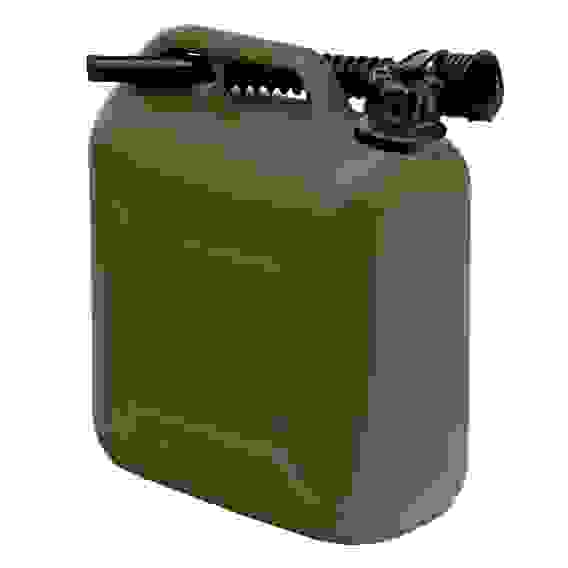 Канистра для ГСМ вертикальная, 10 л., пластиковая, усиленная // Stels