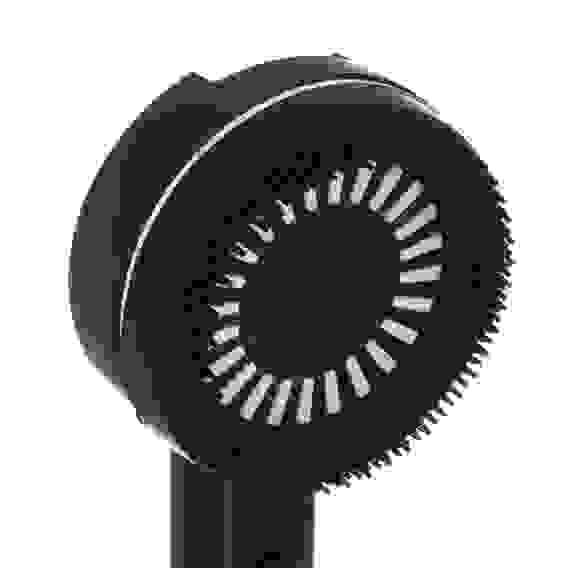 Лейка для душа, 4 режима, с массажными мягкими щеточками, фильтр, кнопка стоп, 90мм, черный RAIN