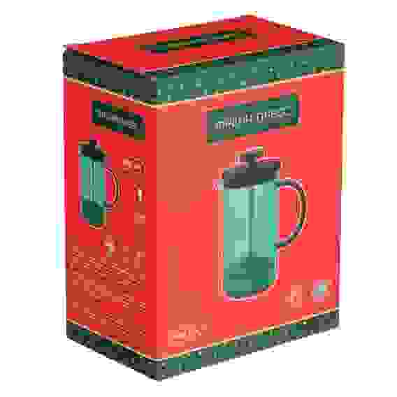 Френч-пресс 600мл, жаропрочное стекло Новогодняя коллекция Щелкунчик