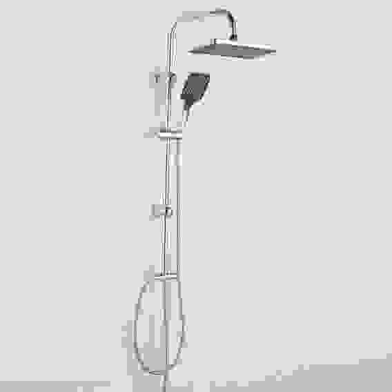 Душевая система, верхний душ 1 реж 270x180мм, ручной душ 1 реж 105x120мм, хром RAIN