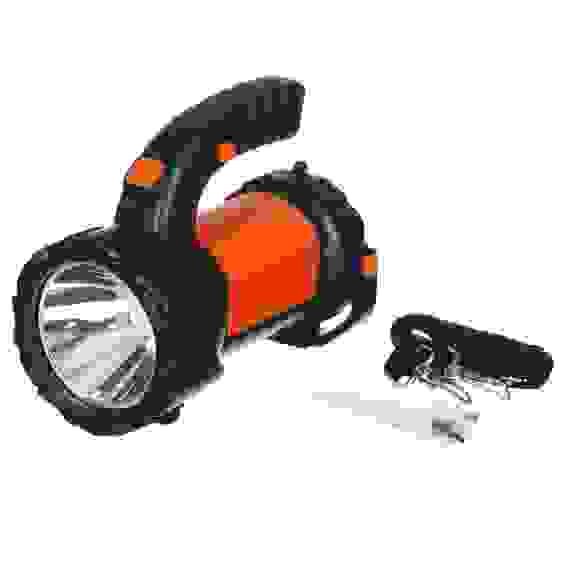 Фонарь прожектор,1LED+1COB, аккумулятор 2400мАч,USB, 91х137х175 мм, пластик, красный свет ЕРМАК