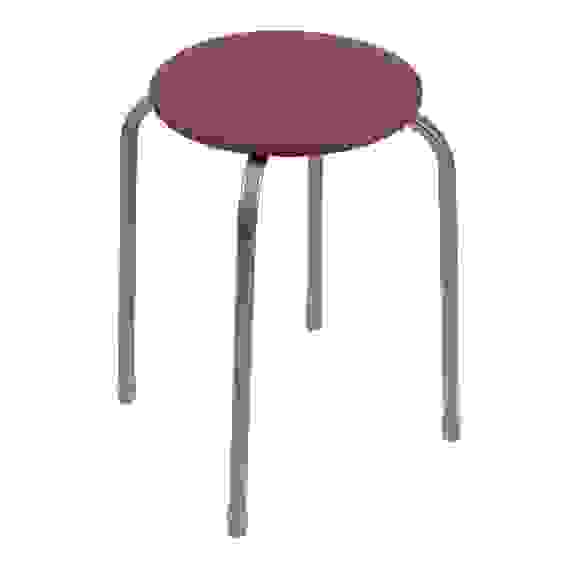 Табурет круг, металл, МДФ, мягкое сиденье, h47см, d29см, ТБ3 НИКА