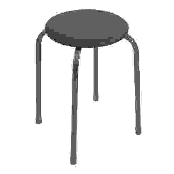 Табурет круг, металл, МДФ, мягкое сиденье, h47см, d29см, ТБ3 НИКА